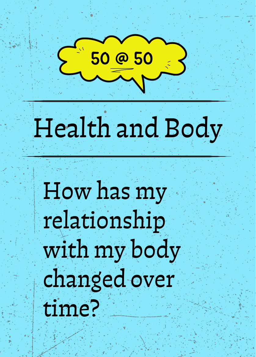 50 @ 50 reflection card &mdash; Health and Body