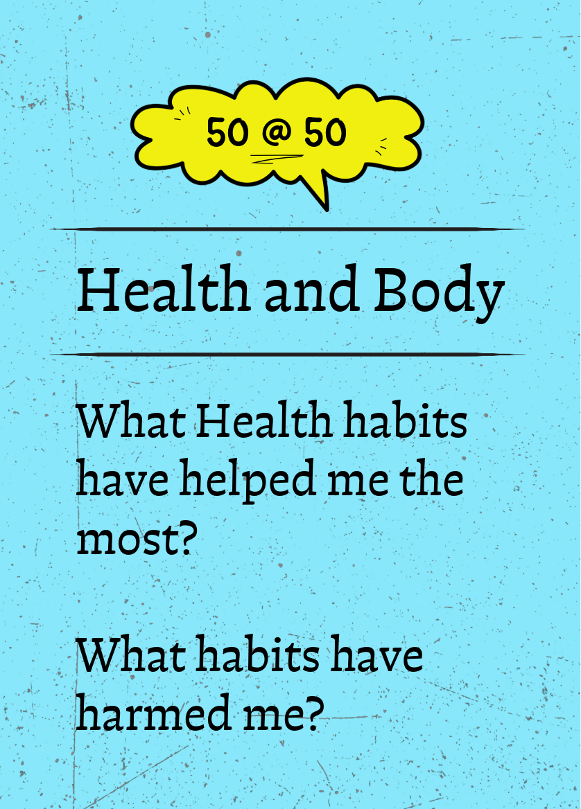 50 @ 50 reflection card &mdash; Health and Body