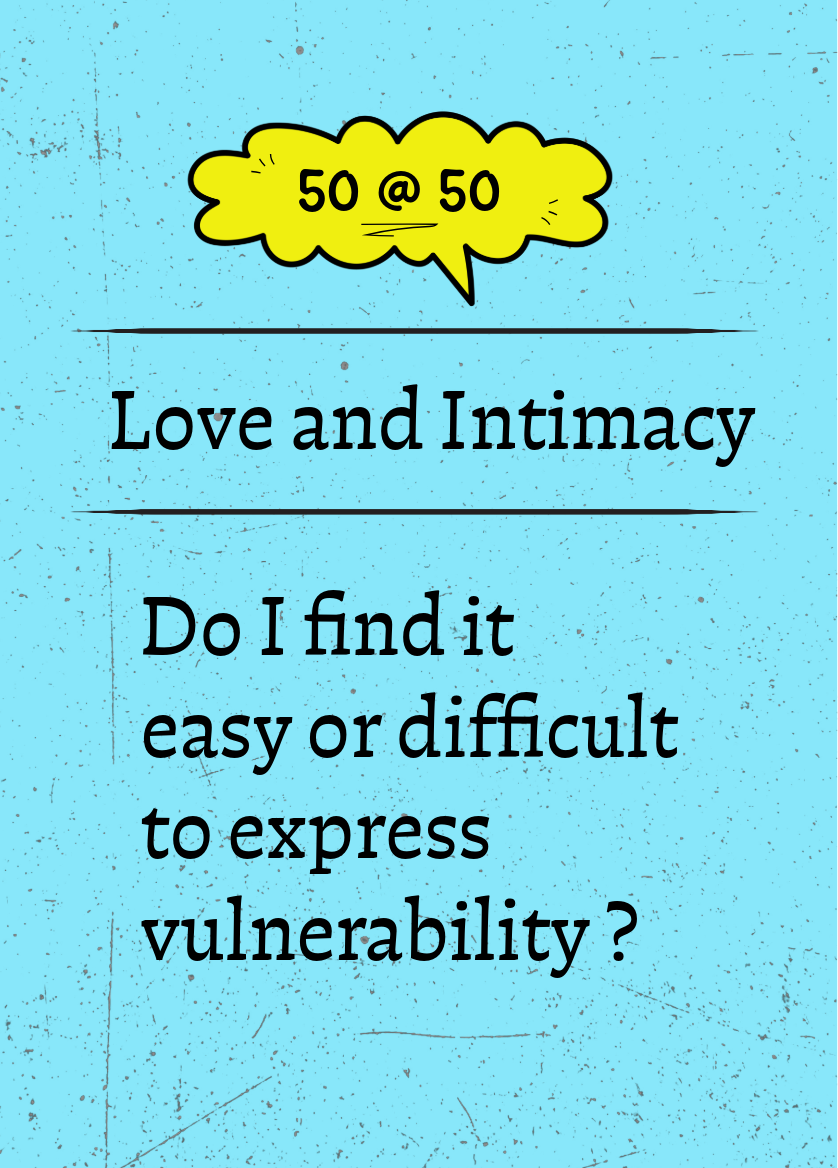 50 @ 50 reflection card &mdash; Love and Intimacy