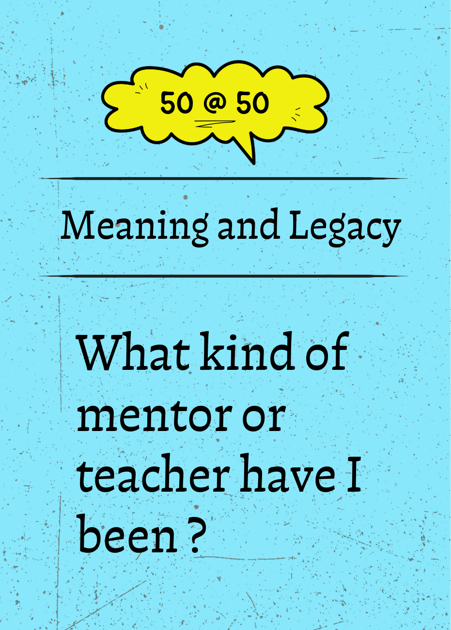 50 @ 50 reflection card &mdash; Meaning and Legacy