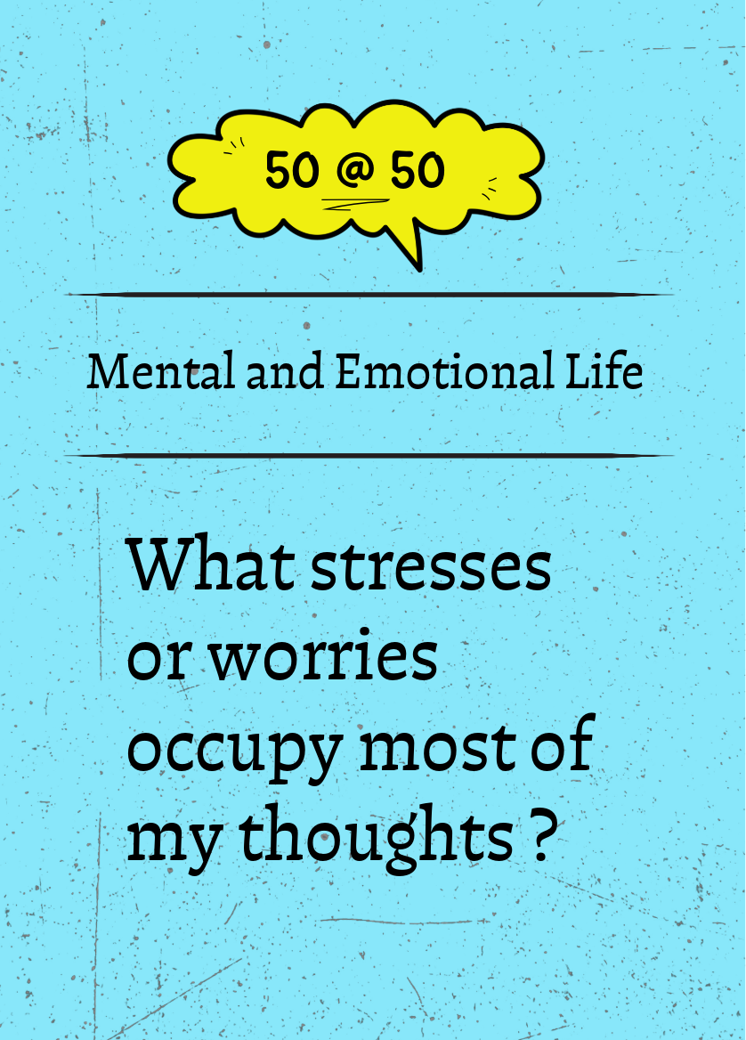 50 @ 50 reflection card &mdash; Mental and Emotional Life